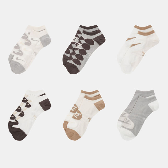 Nike Everyday Lightweight Training No-Show Socks (6 Pairs) Grey image number 1