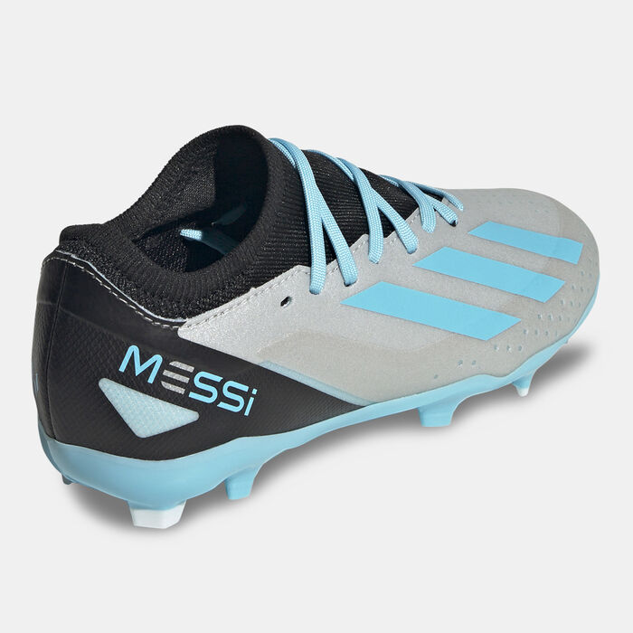 adidas Kids' x Crazyfast Messi.3 Firm Ground Football Shoe Grey adidas Kids' x Crazyfast Messi.3 Firm Ground Football Shoe Grey image number 2