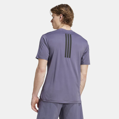 adidas Men's Power 3-Stripes Training T-Shirt Purple