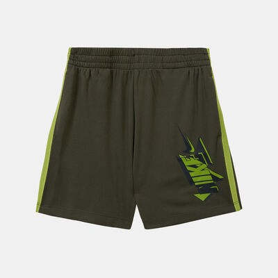 Nike Kids' Dri-FIT Graphic Shorts (Younger Kids) Brown