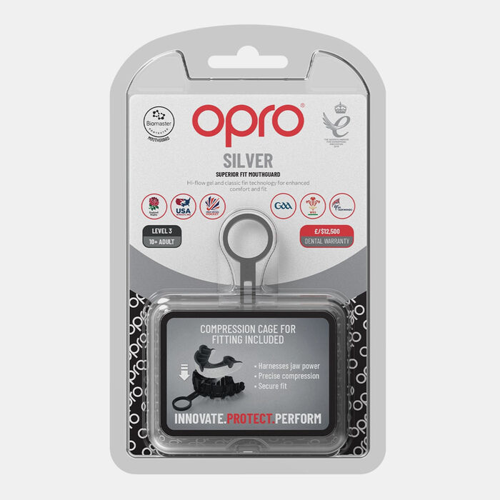 OPRO Self-Fit Silver-Level MMA Mouth Guard White OPRO Self-Fit Silver-Level MMA Mouth Guard White image number 1