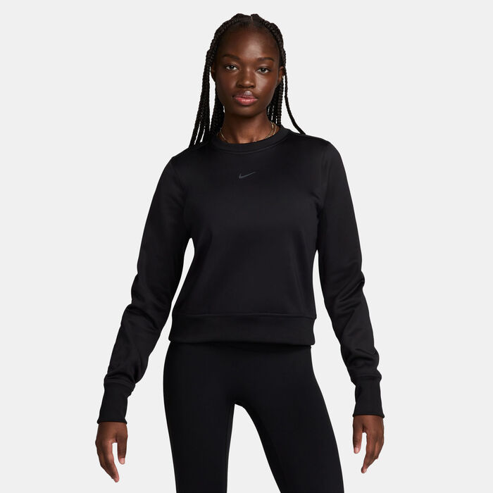 Nike Women's One Therma-FIT Training Sweatshirt Black image number 0