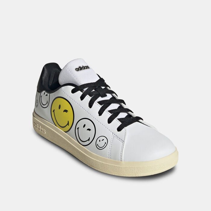 adidas Kids' Smiley Advantage Base 2.0 Shoes White adidas Kids' Smiley Advantage Base 2.0 Shoes White image number 1