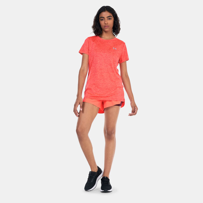 Under Armour Women's Flex Woven 2-in-1 Training Shorts Orange image number 2