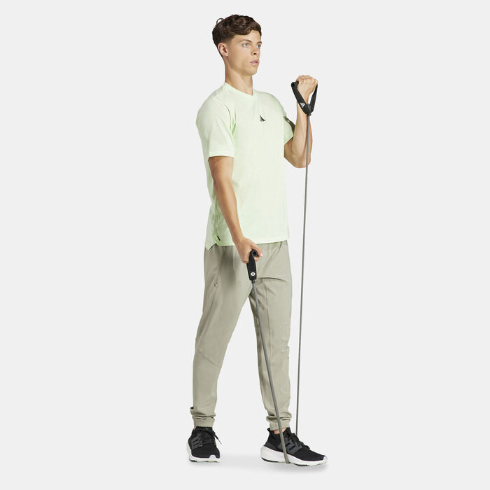 adidas Men's Logo Training T-Shirt Green image number 2