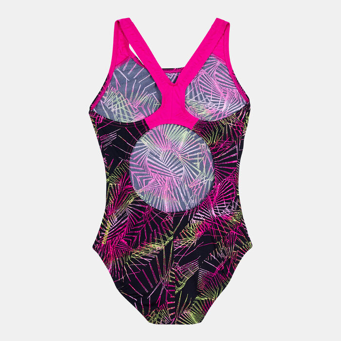 Speedo Kids' Allover Print Splashback Swimsuit Multi-Color Speedo Kids' Allover Print Splashback Swimsuit Multi-Color image number 1