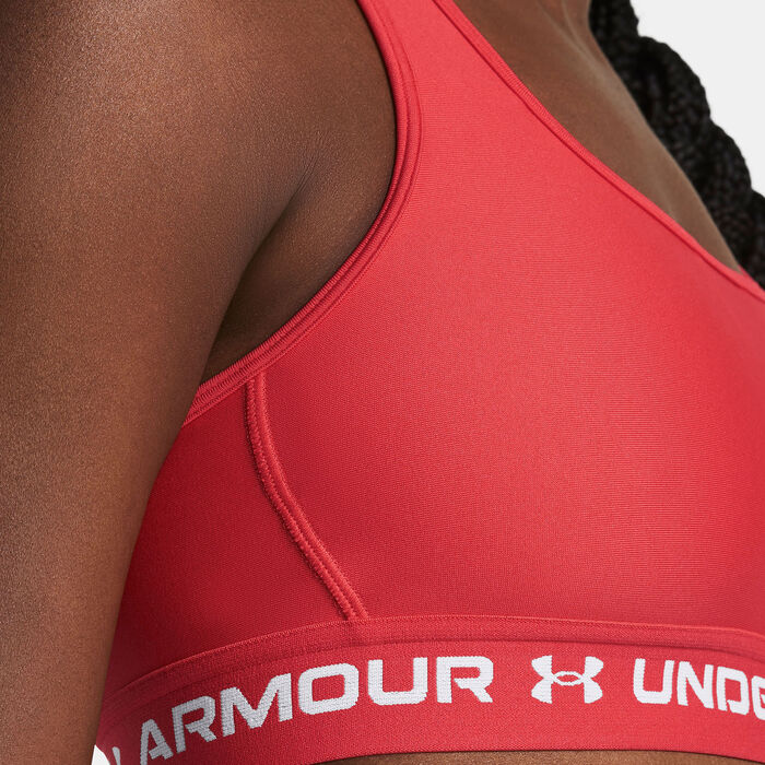 Under Armour Women's Armour Medium-Support Training Sports Bra Red Under Armour Women's Armour Medium-Support Training Sports Bra Red image number 2