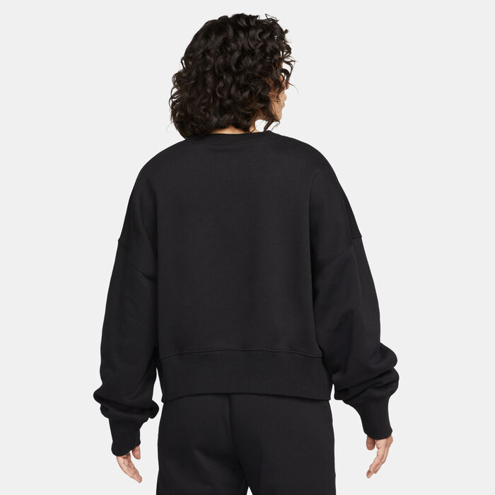 Nike Women's Sportswear Phoenix Fleece Sweatshirt Black Nike Women's Sportswear Phoenix Fleece Sweatshirt Black image number 1
