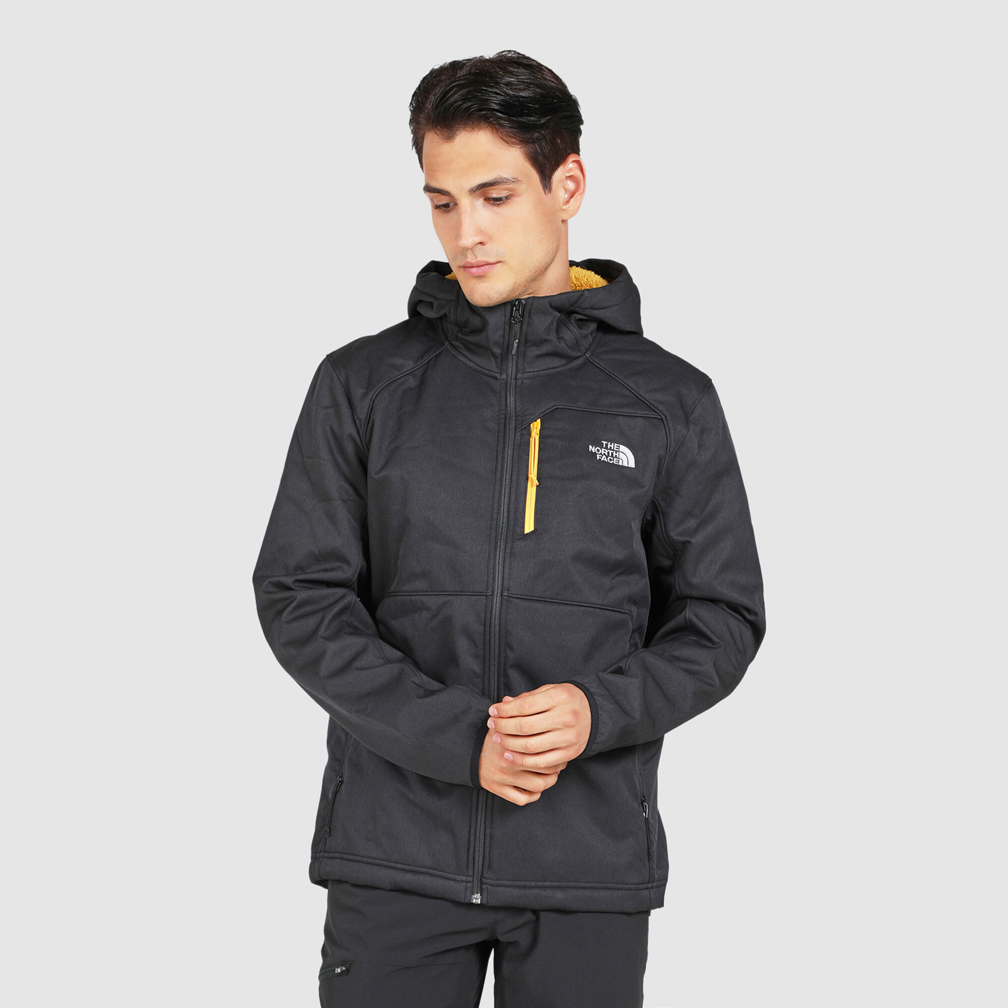 men's quest hooded softshell jacket