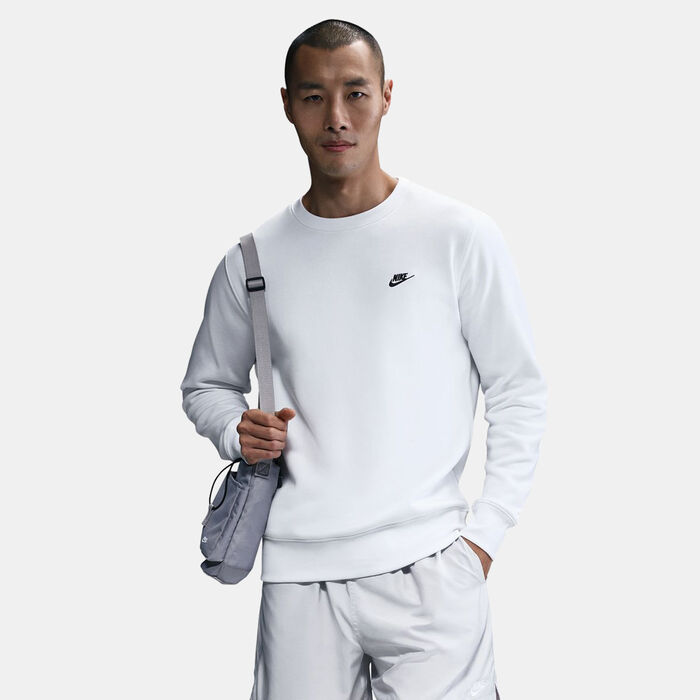 Nike Men's Club Fleece Sweatshirt White image number 0