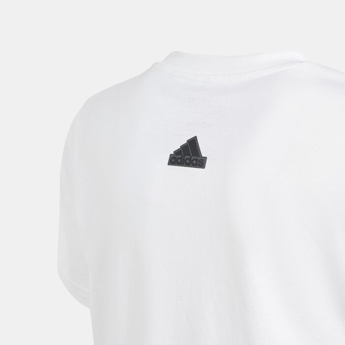 adidas Kids' Future Icons Graphic T-Shirt Beige image number 2