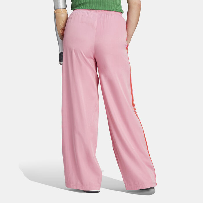 adidas Originals Women's Wide Leg Tracksuit Bottoms Pink image number 1