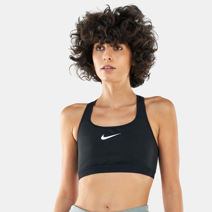 Nike Women's Dri-FIT Swoosh High-Support Sports Bra Black Nike Women's Dri-FIT Swoosh High-Support Sports Bra Black image number 0