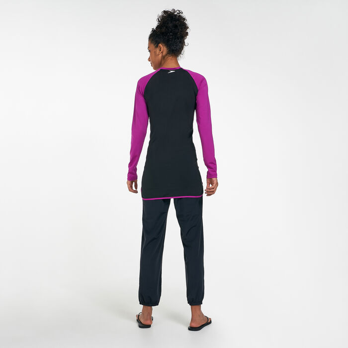 Speedo Women's Delight 2-Piece Bodysuit Black Speedo Women's Delight 2-Piece Bodysuit Black image number 1