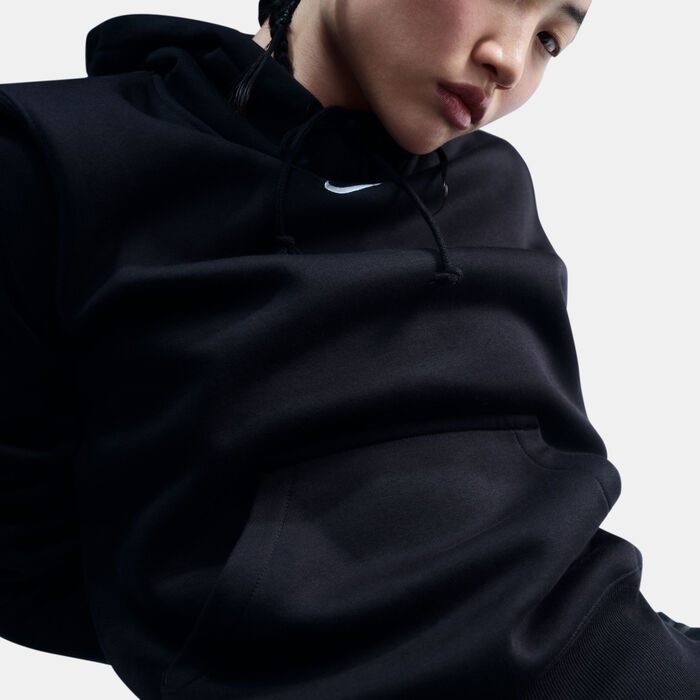 Nike Women's Sportswear Phoenix Fleece Hoodie Black Nike Women's Sportswear Phoenix Fleece Hoodie Black image number 4