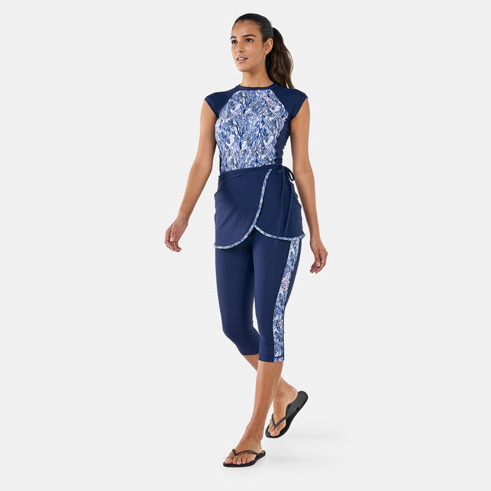 COEGA Women's Swimming Wrap Blue image number 2