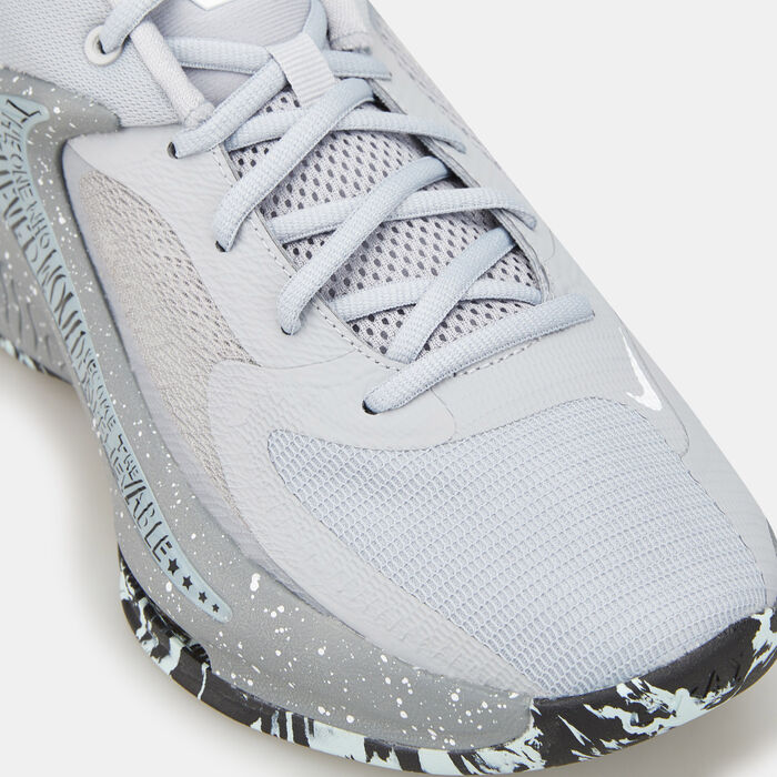 Nike Men's Zoom Freak 4 Basketball Shoe Grey image number 5