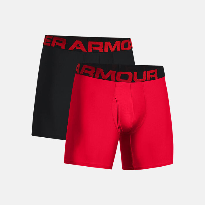 Under Armour Men's Tech™ 6-Inch Boxerjock® Boxers (2 Pack) Red Under Armour Men's Tech™ 6-Inch Boxerjock® Boxers (2 Pack) Red image number 2