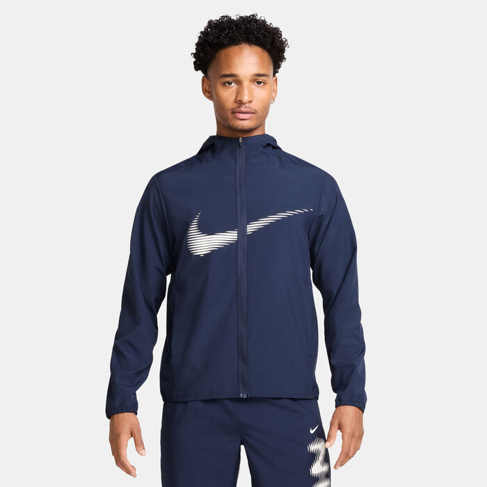 Nike Men's Form Dri-FIT Full-Zip Hoodie Blue Nike Men's Form Dri-FIT Full-Zip Hoodie Blue image number 0