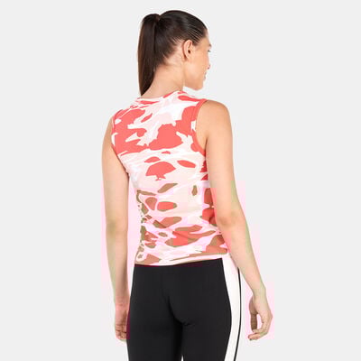 PUMA Women's Summer Splash Allover Print Tank Top Pink PUMA Women's Summer Splash Allover Print Tank Top Pink