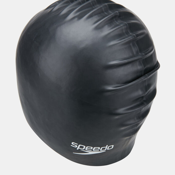 Speedo Flat Silicone Cap Black Speedo Flat Silicone Cap Black image number 2