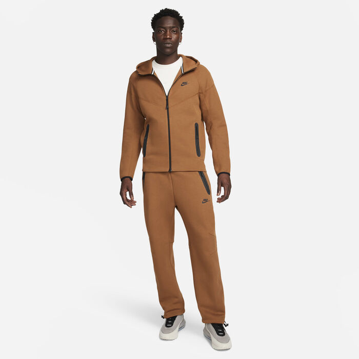 Nike Men's Sportswear Tech Fleece Open-Hem Tracksuit Bottoms Brown Nike Men's Sportswear Tech Fleece Open-Hem Tracksuit Bottoms Brown image number 7