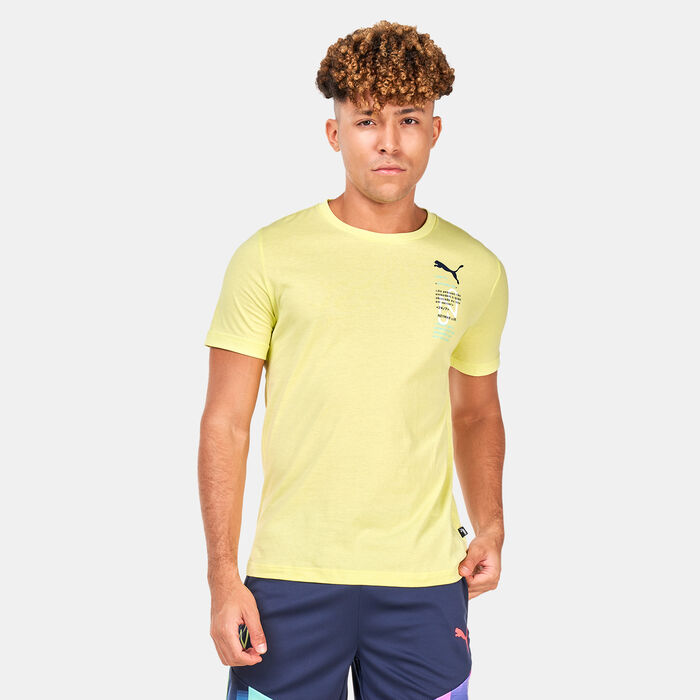 PUMA Men's Neymar Jr 24/7 Graphic Football T-Shirt yellow PUMA Men's Neymar Jr 24/7 Graphic Football T-Shirt yellow image number 0