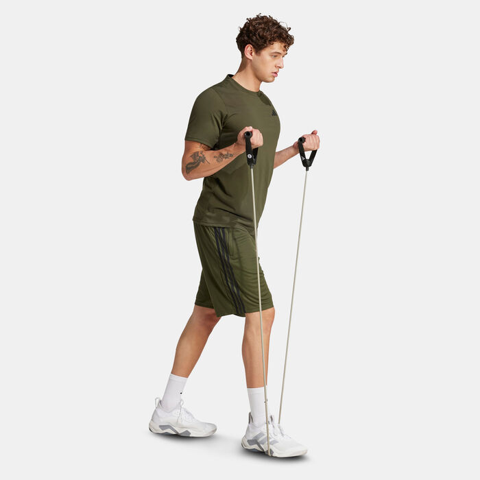 adidas Men's Train Essentials Feelready Training T-Shirt Green adidas Men's Train Essentials Feelready Training T-Shirt Green image number 2