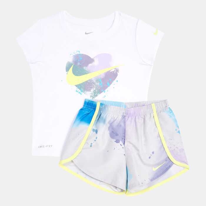 Nike Kids' Just DIY It Dri-FIT Sprinter T-Shirt and Shorts Set (Younger Kids) Grey Nike Kids' Just DIY It Dri-FIT Sprinter T-Shirt and Shorts Set (Younger Kids) Grey image number 0