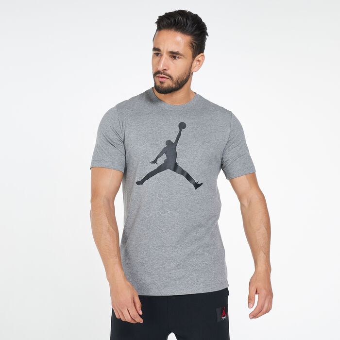 Jordan Men's Jumpman Crew T-Shirt Grey Jordan Men's Jumpman Crew T-Shirt Grey image number 0