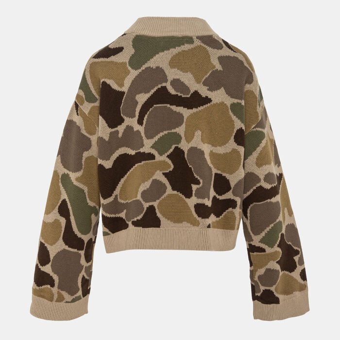 Vans Women's Cammile Camo Pullover Sweater Black image number 1