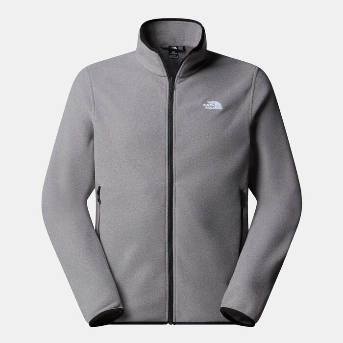 The North Face Men’s Glacier Fleece Jacket Grey The North Face Men’s Glacier Fleece Jacket Grey image number 0