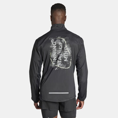 adidas Men's Ultimateadi Printed Running Jacket Black adidas Men's Ultimateadi Printed Running Jacket Black