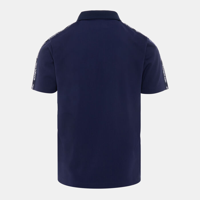 New Balance Men's RC Polo Shirt Blue New Balance Men's RC Polo Shirt Blue image number 1