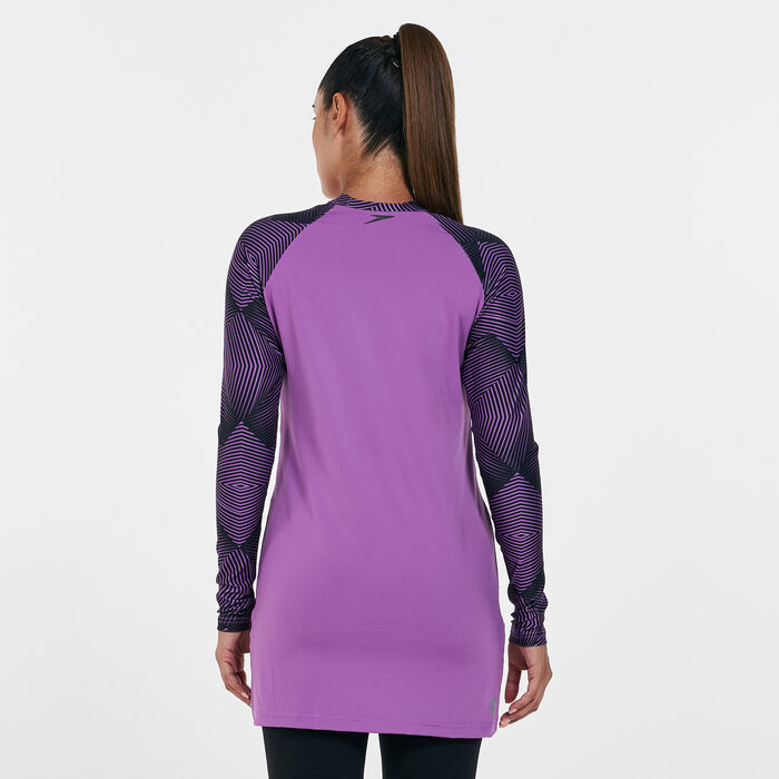 Speedo Women's Pulse 2 Piece Full Body Swimsuit Purple Speedo Women's Pulse 2 Piece Full Body Swimsuit Purple image number 1