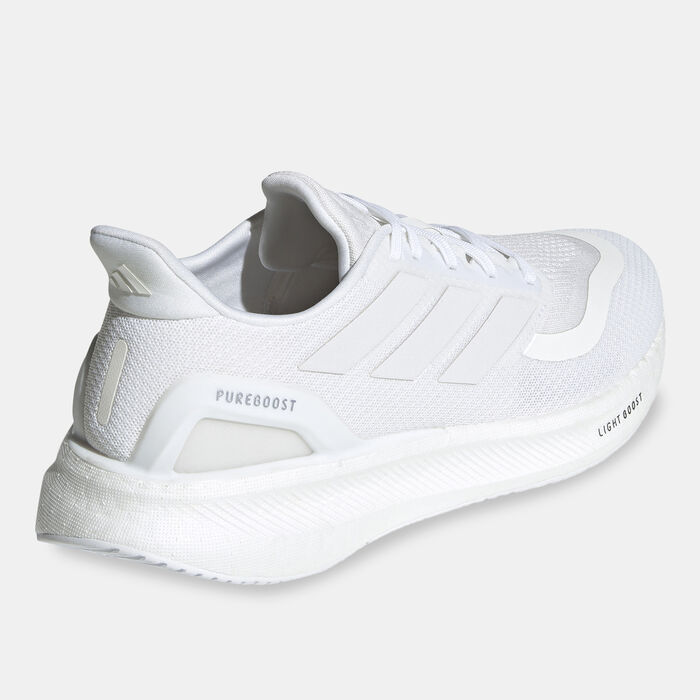adidas Men's Pureboost 5 Running Shoes White adidas Men's Pureboost 5 Running Shoes White image number 2