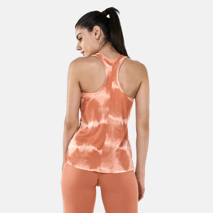 Nike Women's Dri-FIT One Luxe Tank Top Peach Nike Women's Dri-FIT One Luxe Tank Top Peach image number 1
