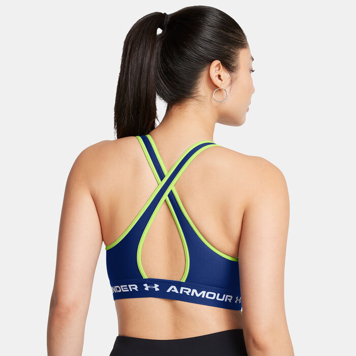 Under Armour Women's Armour Medium-Support Training Sports Bra Blue image number 1