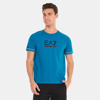 EA7 Emporio Armani Men's Natural Ventus7 T-Shirt Blue