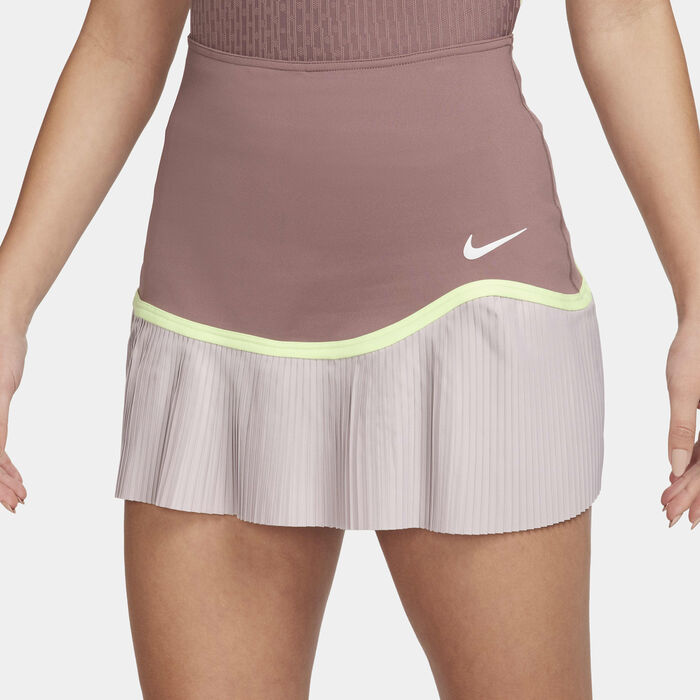 Nike Women's Dri-FIT Advantage Tennis Skirt Pink image number 1
