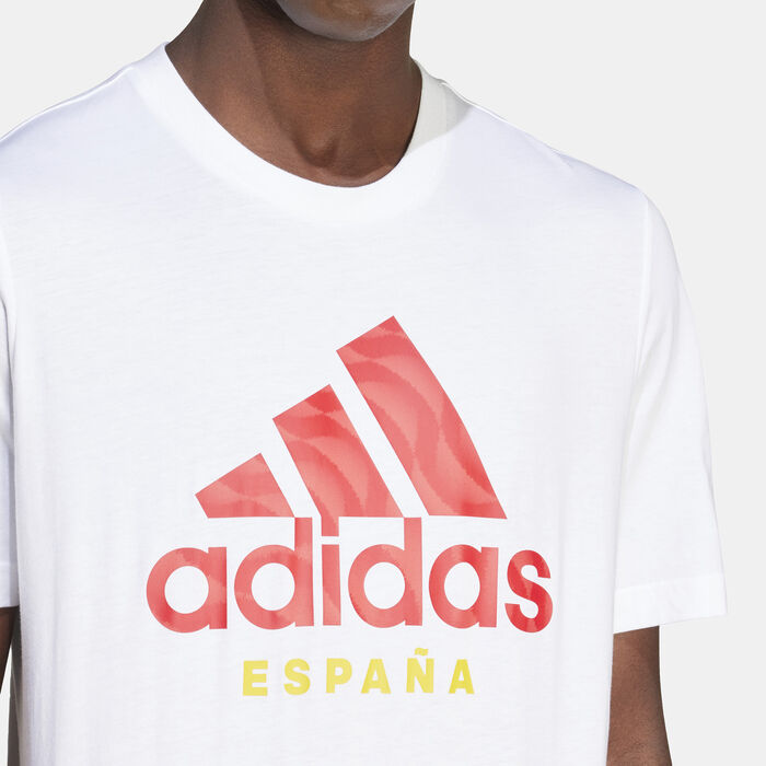 adidas Men's Spain DNA Graphic T-Shirt White adidas Men's Spain DNA Graphic T-Shirt White image number 3
