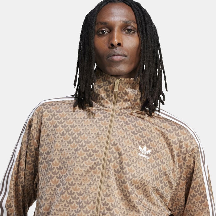 adidas Originals Men's Firebird Classic Mono Track Top Brown adidas Originals Men's Firebird Classic Mono Track Top Brown image number 3