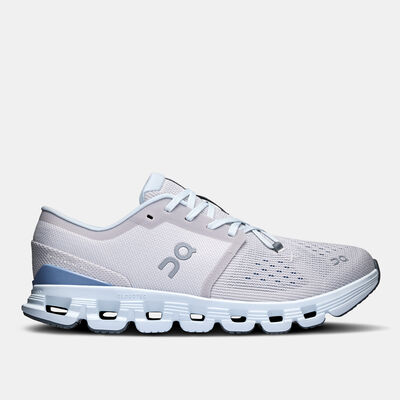 On Women's Cloud X 4 Training Shoes Grey On Women's Cloud X 4 Training Shoes Grey
