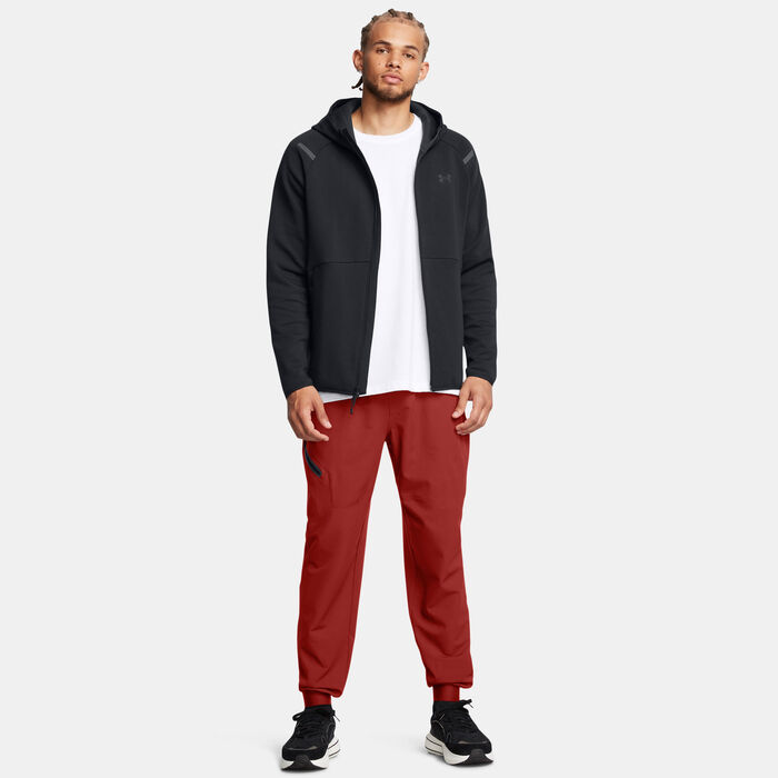 Under Armour Men's Unstoppable Fleece Full-Zip Hoodie Black Under Armour Men's Unstoppable Fleece Full-Zip Hoodie Black image number 4