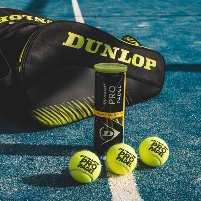 Dunlop Pro Padel Balls Tube (3 Balls) Multi-Color Dunlop Pro Padel Balls Tube (3 Balls) Multi-Color image number 1