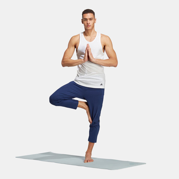 adidas Men's Yoga Base Training Tank Top White adidas Men's Yoga Base Training Tank Top White image number 2