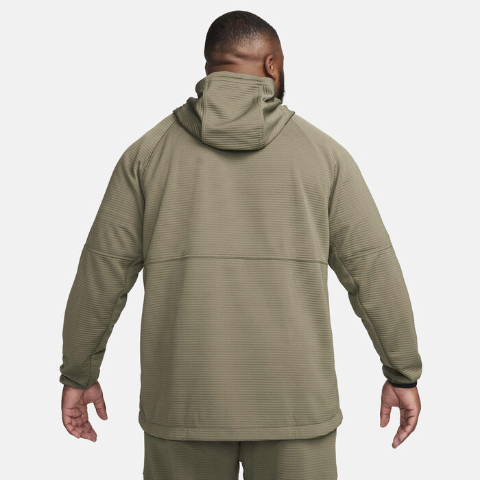 Nike Men's Dri-FIT Fleece Fitness Sweatshirt Green Nike Men's Dri-FIT Fleece Fitness Sweatshirt Green image number 8