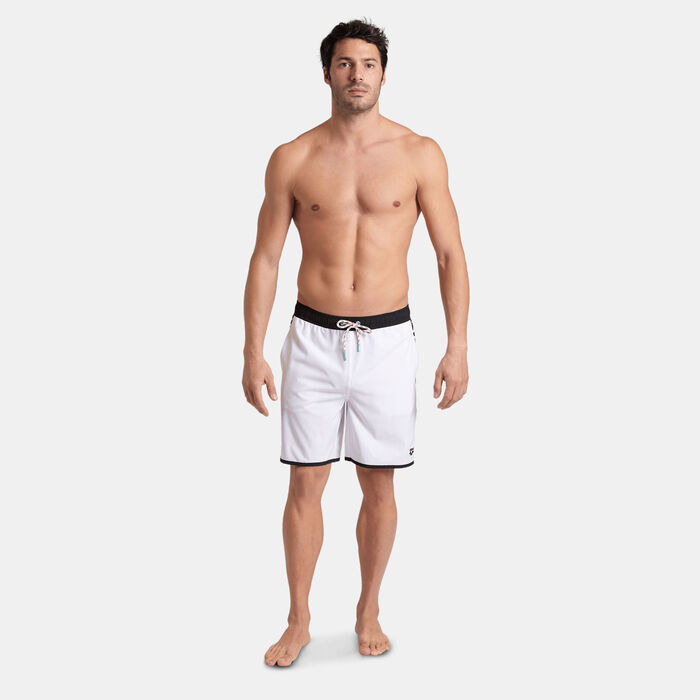 Arena Men's Team Stripe Bermuda Swimming Shorts Black Arena Men's Team Stripe Bermuda Swimming Shorts Black image number 2