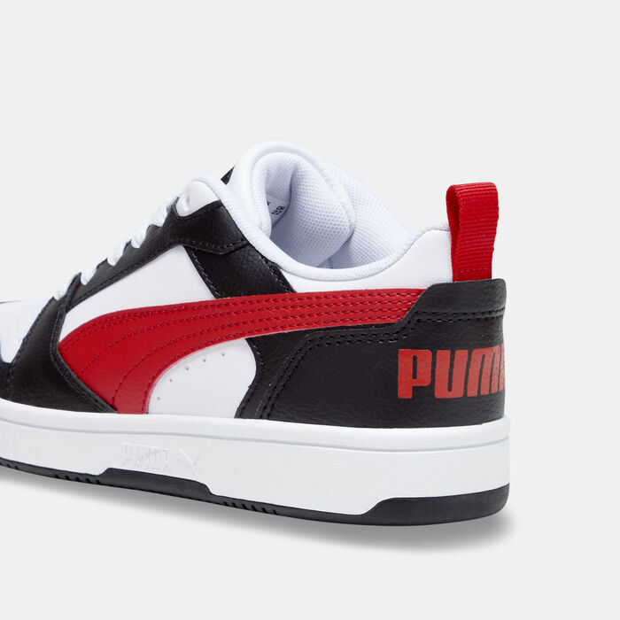 PUMA Kids' Rebound V6 Lo Shoes White PUMA Kids' Rebound V6 Lo Shoes White image number 5