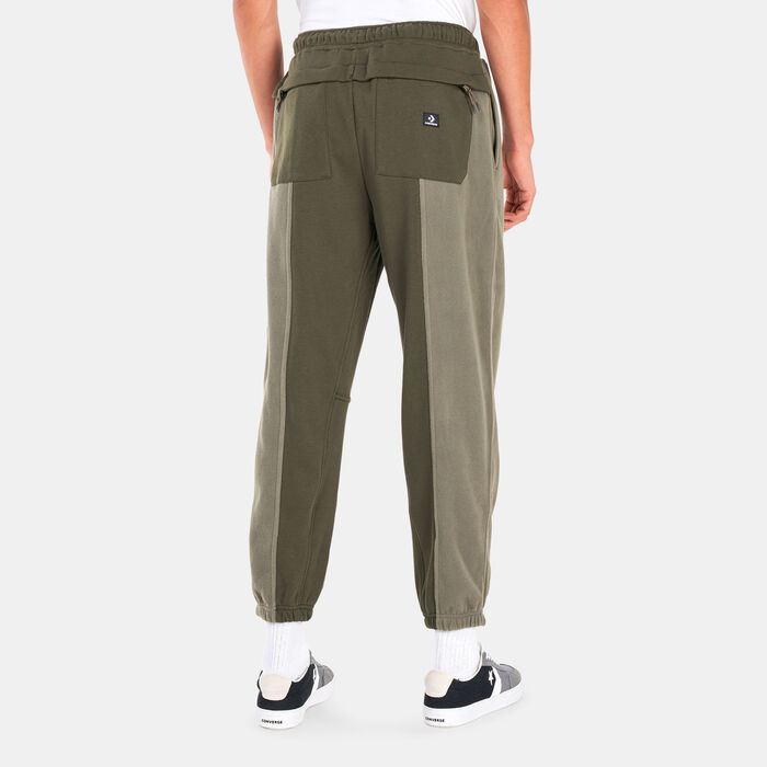 Converse Paneled Knit Joggers Green image number 1